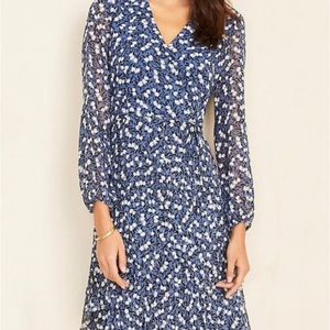 Blue Long Sleeve Dress